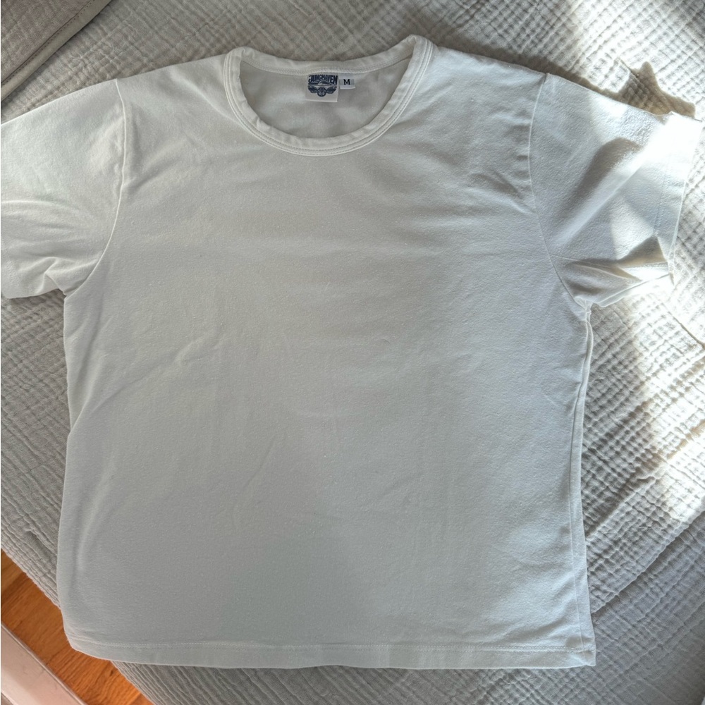 Jungmaven Tiny Tee in White, Size Medium